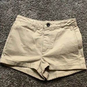 UO tan shorts